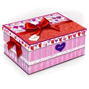 Decorated Shoe Box For Valentine’s Day Png Yrt99 PNG image