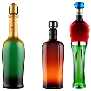 Decorative Alcohol Bottle Png Knv52 PNG image