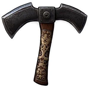 Decorative Axe Feature PNG 05252024