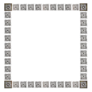 Decorative Black Gold Frame Pattern