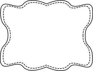 Decorative Blackand White Frame PNG image