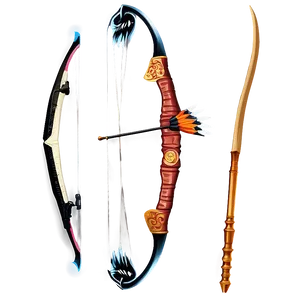 Decorative Bow And Arrow Png Sbw PNG image