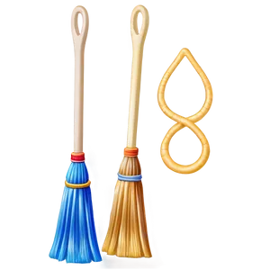 Decorative Broom PNG 74