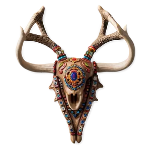 Decorative Deer Antler Motif Png 06122024 PNG image