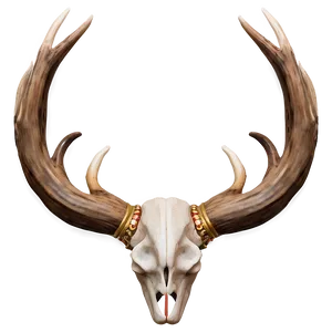 Decorative Deer Antler Motif Png Oxo PNG image