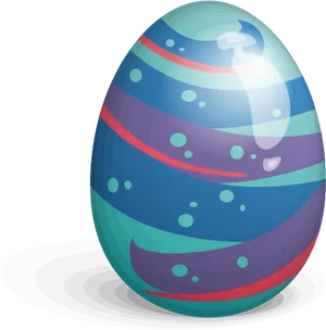 Decorative Easter Egg Graphic PNG image