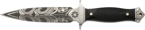 Decorative Engraved Dagger Design PNG