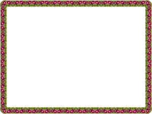 Decorative Floral Frame Template