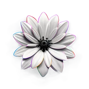 Decorative Flower Black And White Png Spv42 PNG image