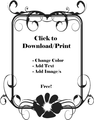 Decorative Frame Template Download PNG