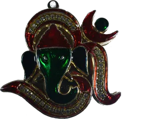 Decorative Ganesh Pendant PNG image