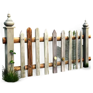 Decorative Garden Fence PNG Ndt