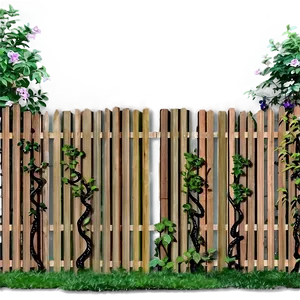 Decorative Garden Fence Png Tne PNG image