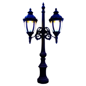 Decorative Garden Light Post Png 06282024 PNG image