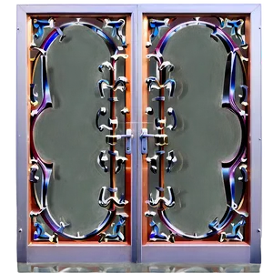 Decorative Glass Door Png 57 PNG image