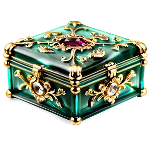 Decorative Glass Keepsake Box Png 83 PNG image