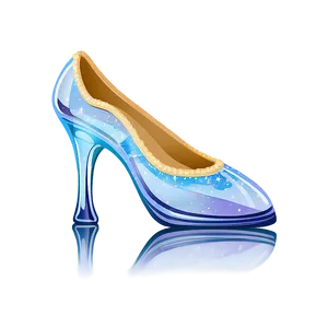 Decorative Glass Slipper Display PNG 83