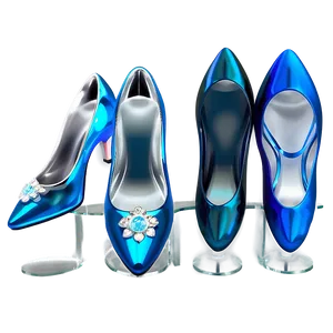Decorative Glass Slipper Display PNG Sid