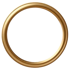 Decorative Gold Circle Frame Png 06262024 PNG image