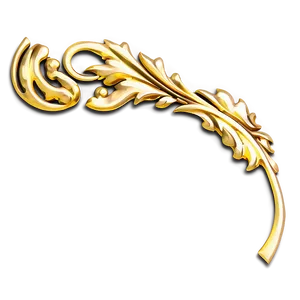 Decorative Gold Trim Png Wva PNG image