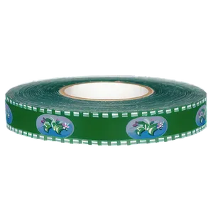 Decorative Green Tape PNG 06282024