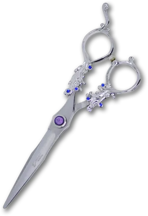 Decorative Hairdressing Scissors PNG image