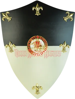 Decorative Heraldic Shieldwith Fleurde Lis PNG image