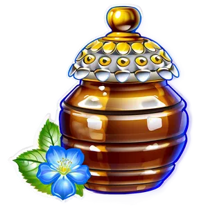 Decorative Honey Pot PNG 44