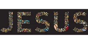 Decorative Jesus Name Art