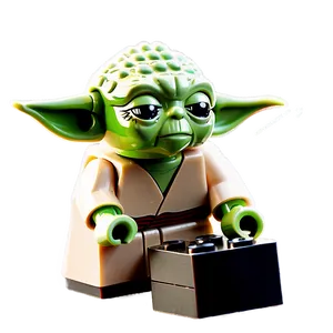 Decorative Lego Yoda Stand PNG Yks
