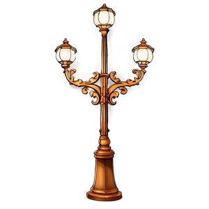 Decorative Light Pole Png 06212024 PNG image