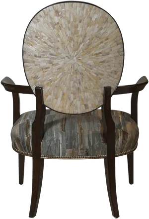 Decorative Mosaic Accent Chair.png PNG image