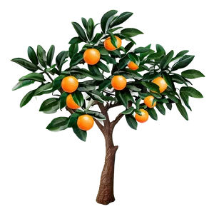 Decorative Orange Tree PNG 06132024 PNG