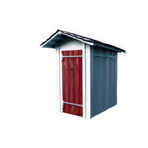 Decorative Outhouse Exterior PNG 42