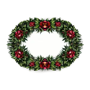 Decorative Oval Wreath PNG Gvu2