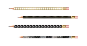 Decorative Pencils Black Background