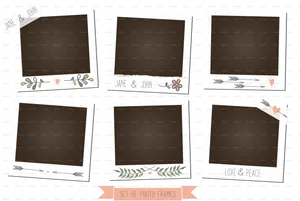 Decorative Photo Frames Collection PNG