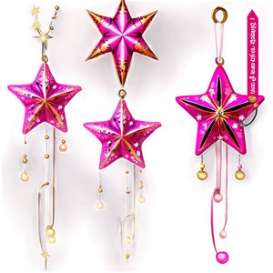 Decorative Pink Stars PNG 56 PNG