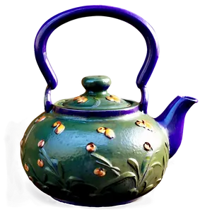 Decorative Teapot PNG Mvq57