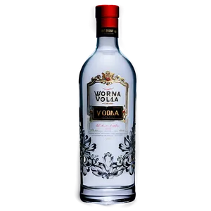 Decorative Vodka Bottle Png 06212024 PNG image