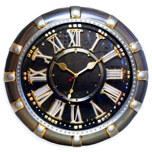 Decorative Wall Clock PNG Hyw55