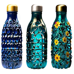 Decorative Water Bottle PNG Kvr