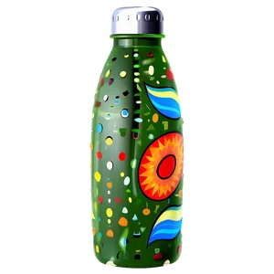 Decorative Water Bottle PNG Pur