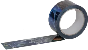 Decorative Winter Themed Adhesive Tape PNG