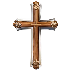 Decorative Wooden Cross Png Why PNG image