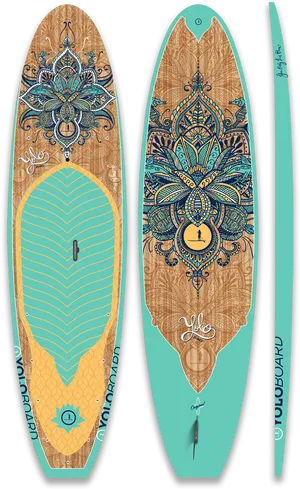 Decorative Wooden Surfboard Design