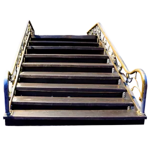 Decorative Wrought Iron Stairs Png 11 PNG image