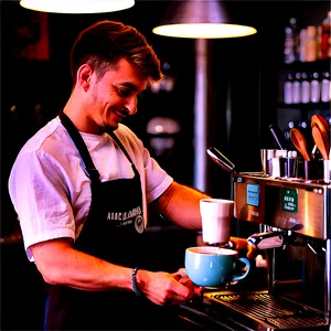 Dedicated Barista At Work PNG 56 PNG