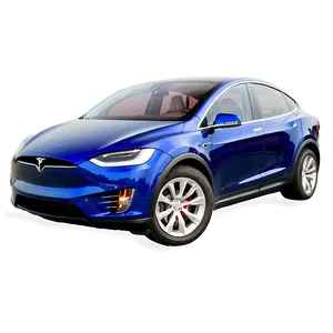 Deep Blue Metallic Tesla Model X Png Pwl87 PNG image