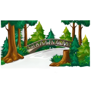 Deep Forest Bridge Clipart PNG 42 PNG